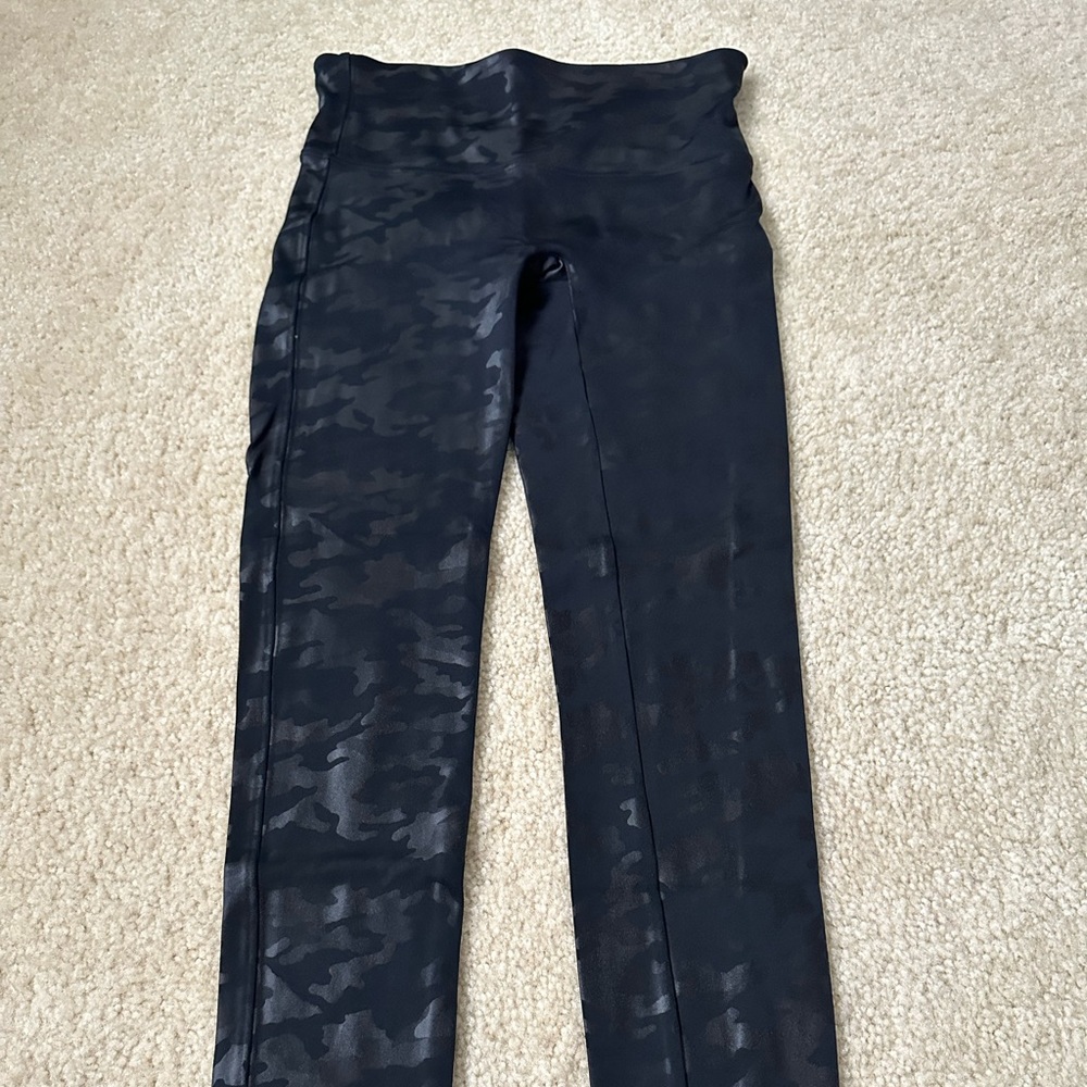 Spanx camo faux leather leggings